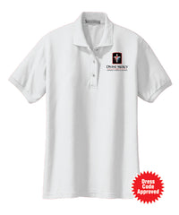 DMCS White Polo Shirt (adult; ladies; youth)