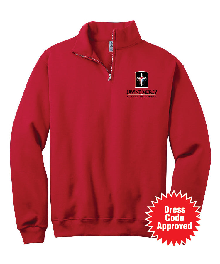 DMCS 1/4 Zip (adult) - RED