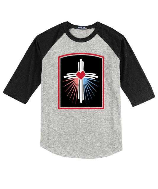 DMCS  Raglan Jersey - Heather Grey\Black - adult and youth