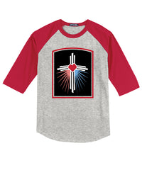 DMCS  Raglan Jersey - Heather Grey\Red- adult and youth