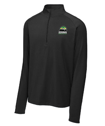 Black 1/4 ZIP - Edina (men's and women's)