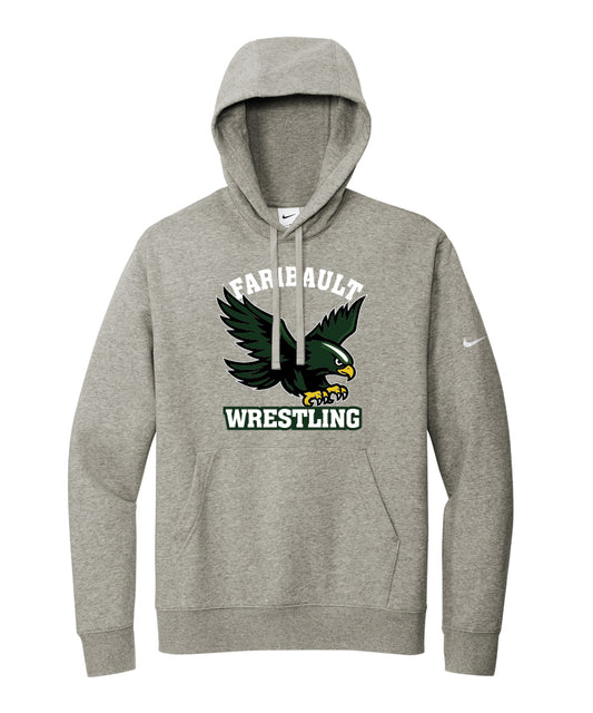 Faribault Wrestling Hoodie NIKE  - Dark Grey Heather