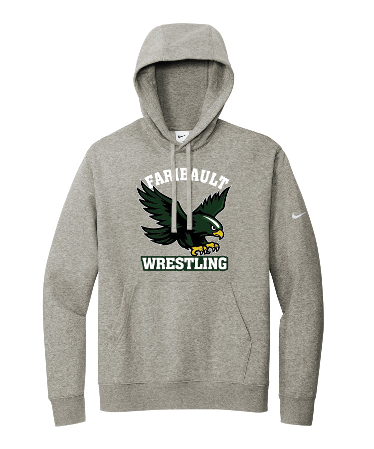 Faribault Wrestling Hoodie NIKE  - Dark Grey Heather