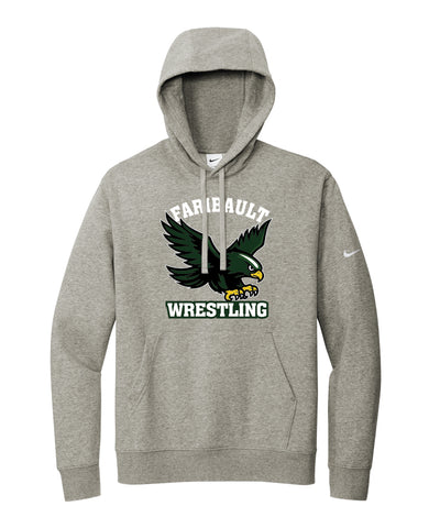 Faribault Wrestling Hoodie NIKE  - Dark Grey Heather