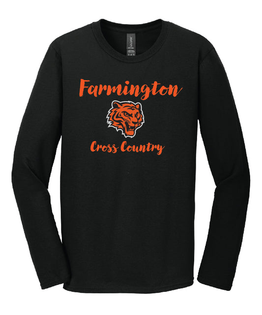 Farmington Cross Country Long Sleeve Tee - Tiger Head
