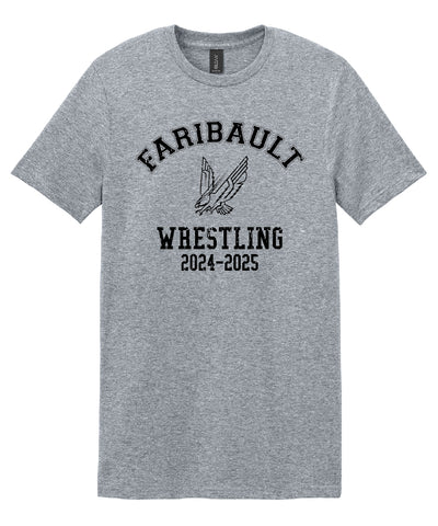 Faribault Wrestling Tee - Sport Grey