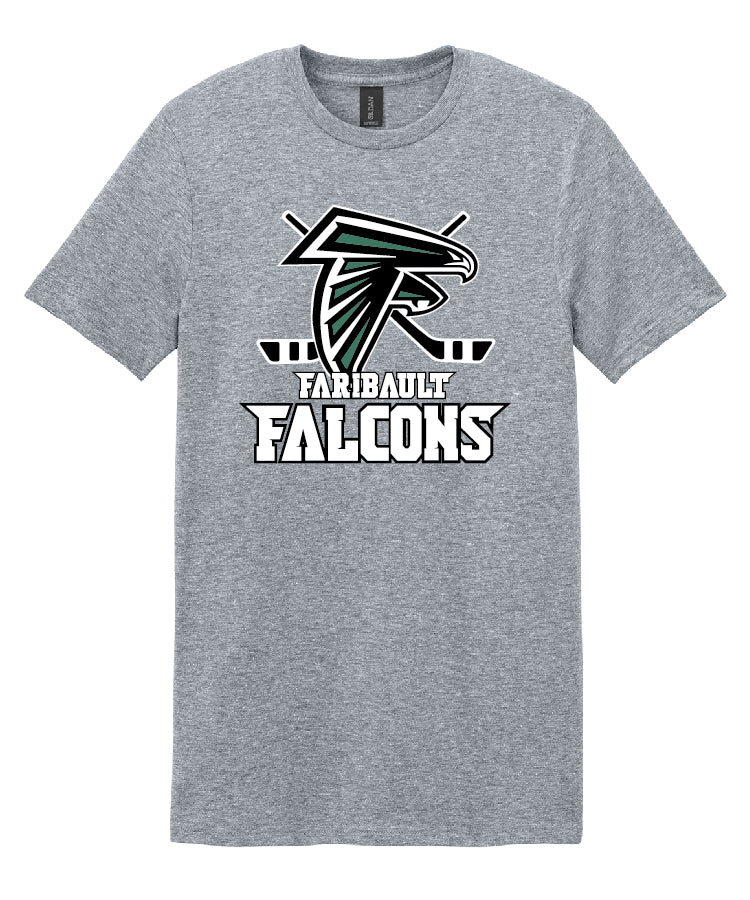 Faribault Hockey Grey Tee (adult and youth)