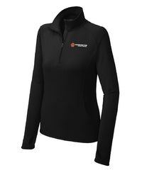 Community Ed Black 1/4 zip (women's and men's)