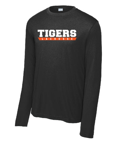 TIGERS Lacrosse  Long sleeve Performance Tee ( youth and adult)