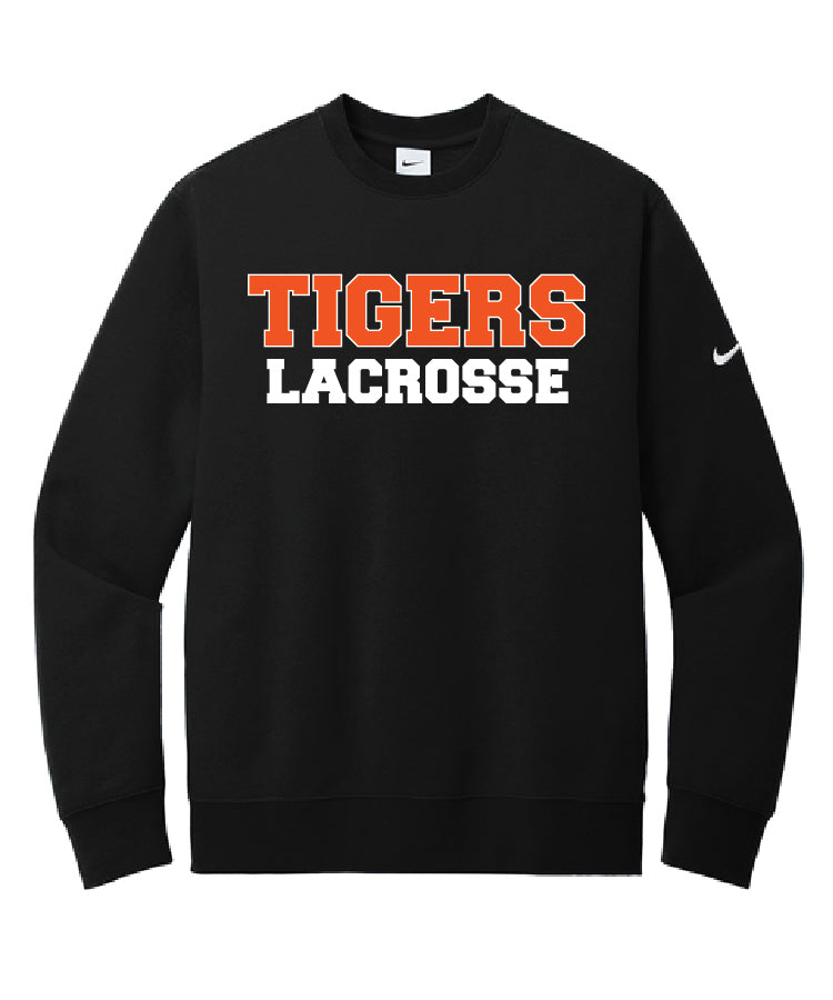 Farmington TIGERS Lacrosse NIKE Crew - TWILL logo