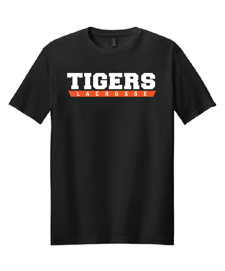 Tigers Lacrosse Tee black (adult and youth)