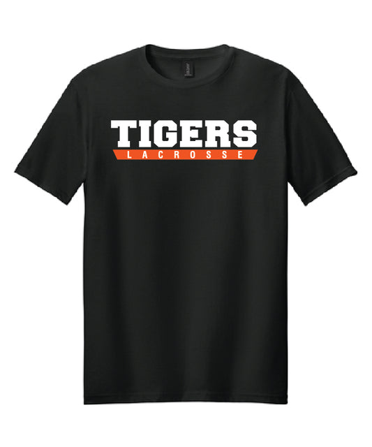 Tigers Lacrosse Tee black (adult and youth)