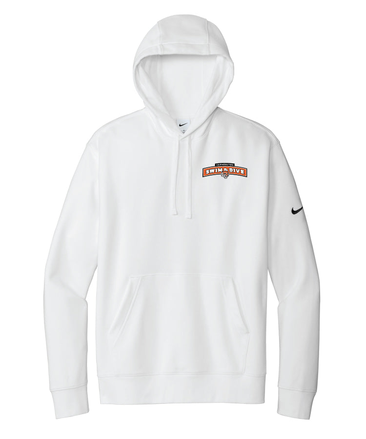 Boys Swim & Dive NIKE White Hoodie (optional name)
