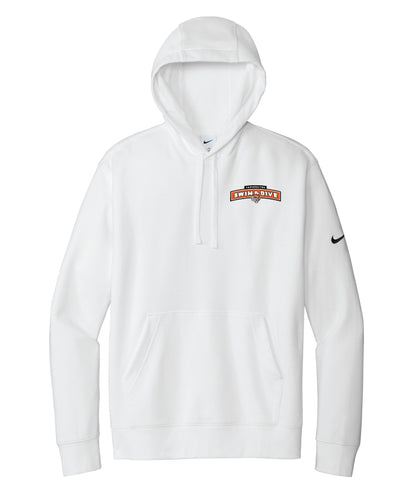 Boys Swim & Dive NIKE White Hoodie (optional name)