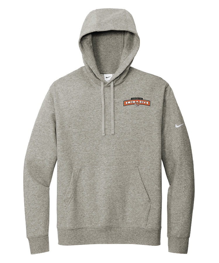 Boys Swim & Dive NIKE Grey Hoodie (optional name)