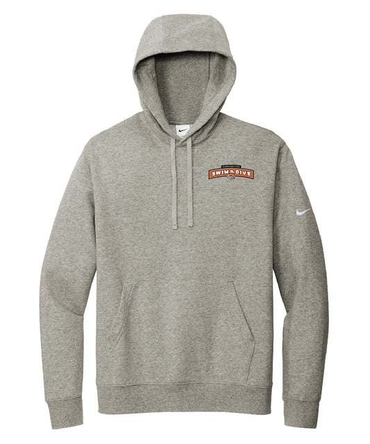 Boys Swim & Dive NIKE Grey Hoodie (optional name)