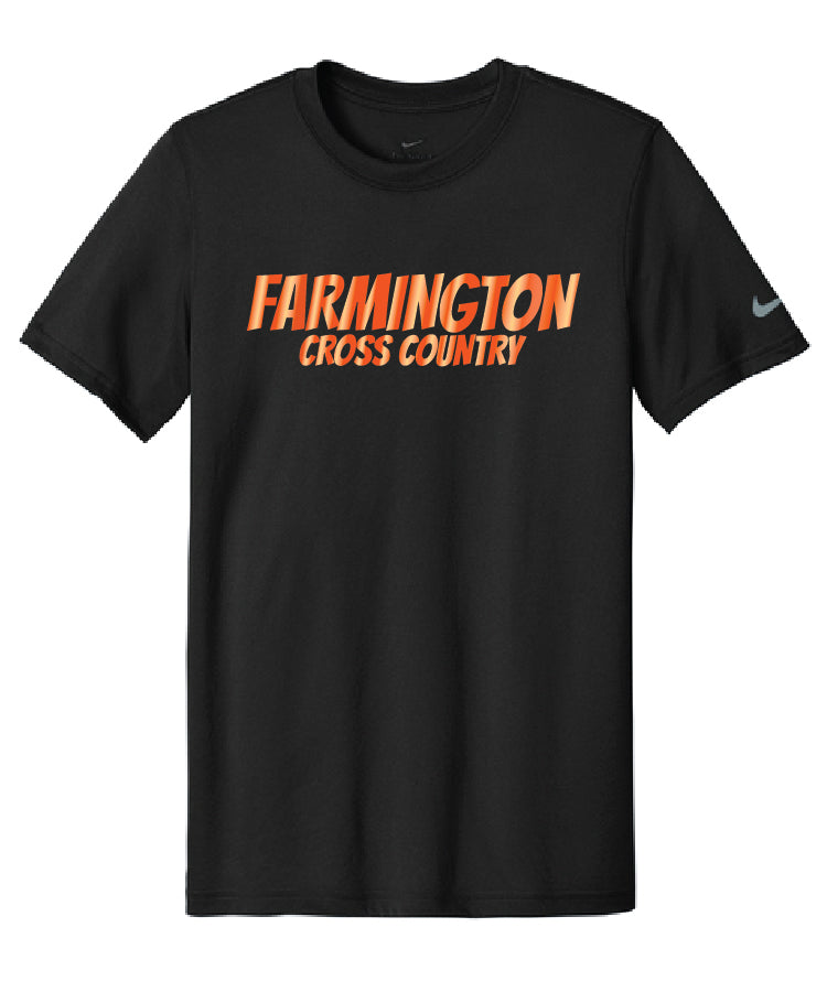 Farmington Cross Country NIKE tee (metallic logo)
