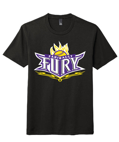 YOUTH Fury Flame Logo Black T-Shirt