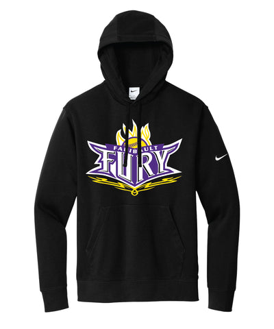 Fury Flame Logo Nike Hoodie Black