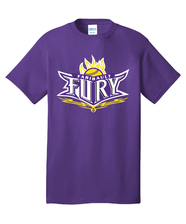 Fury Flame Logo Purple T-Shirt