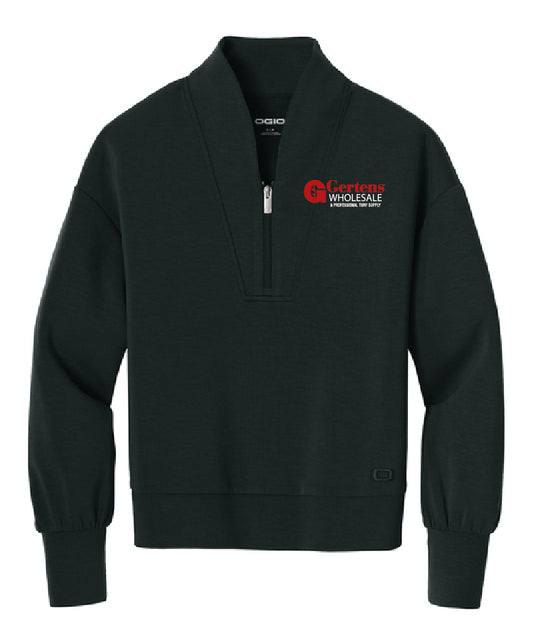 Black OGIO® Women’s Transcend 1/4-Zip