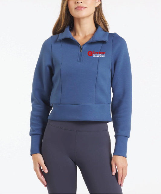 Cavern Blue LuxBreak Half-Zip Pullover (Ladies)