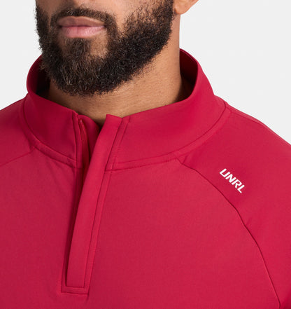 Red UNRL HIGHLANDS 1/4 zip