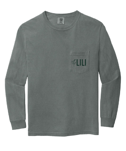 LILI Comfort Colors Heavyweight Ring Spun Long Sleeve Pocket Tee