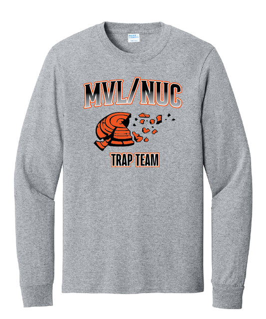Trap Cotton/Blend  Long Sleeve T-Shirt - Athletic Heather