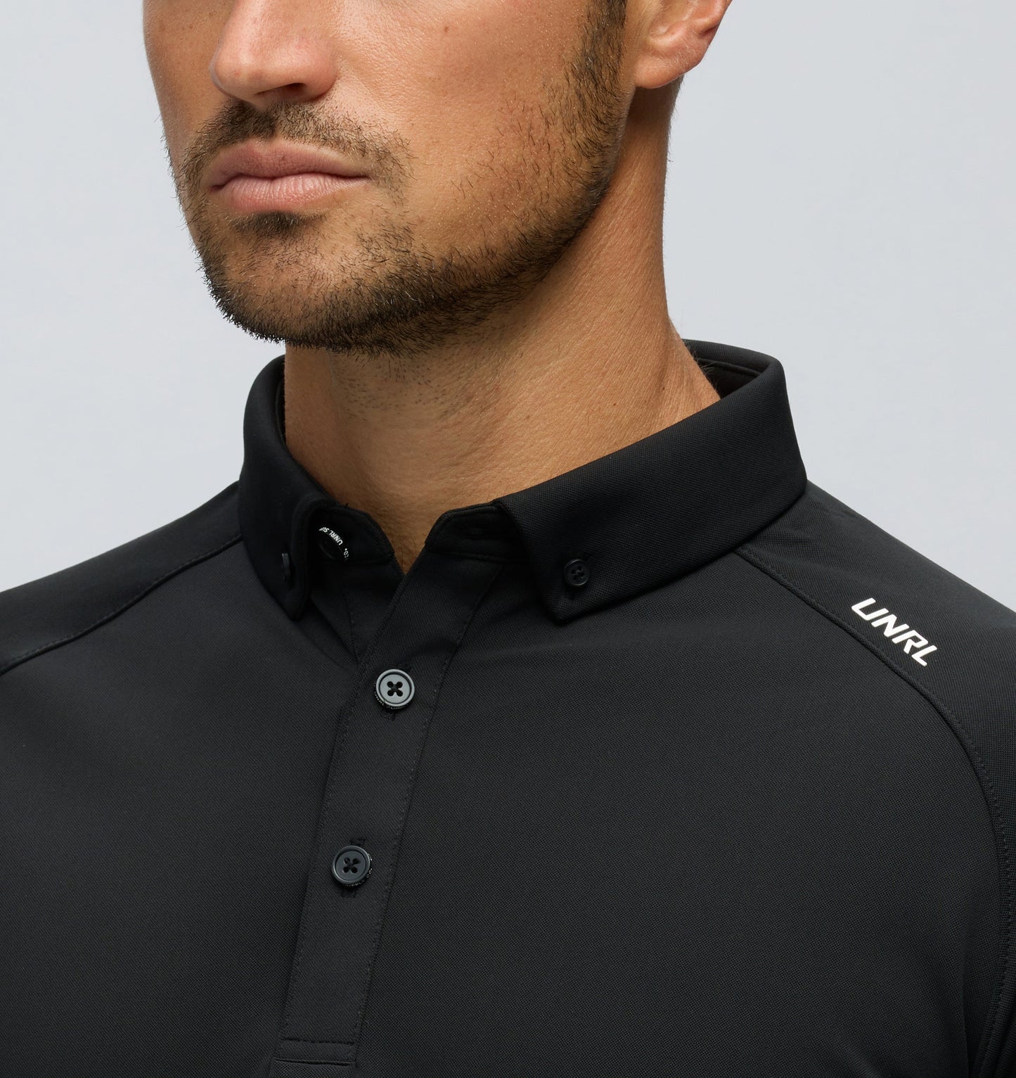 Black Pique Pro Polo