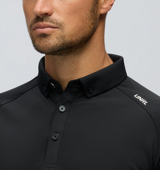 Black Pique Pro Polo