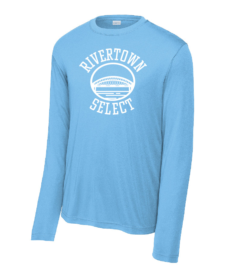 RIVERWON Shooter  Sleeve Tee Carolina Blue - Adult & Youth