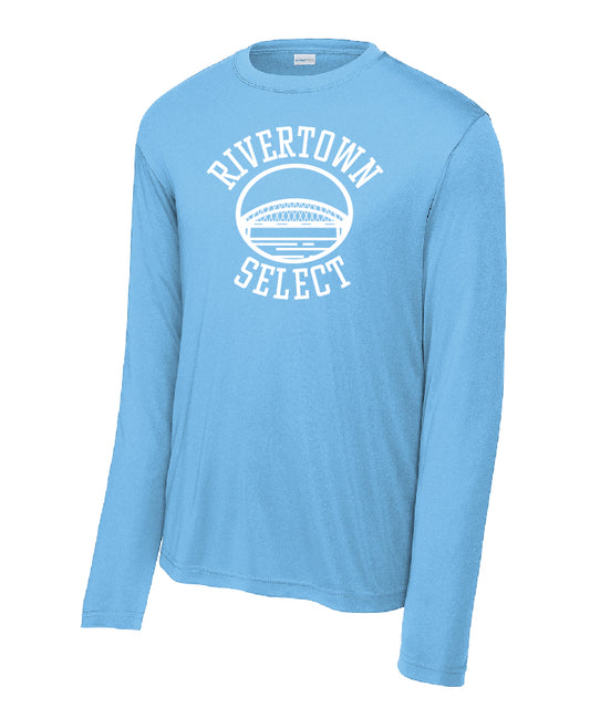 RIVERWON Shooter  Sleeve Tee Carolina Blue - Adult & Youth