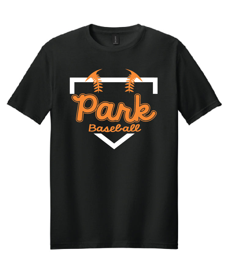 SLP Baseball Tee - Black Plate Logo (adult and youth)