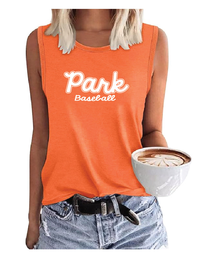 SLP Baseball Women's Orange tank top