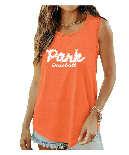 SLP Baseball Women's Orange tank top