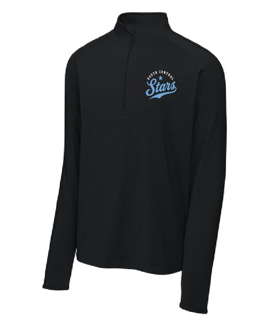 Black 1/4 zip Stars