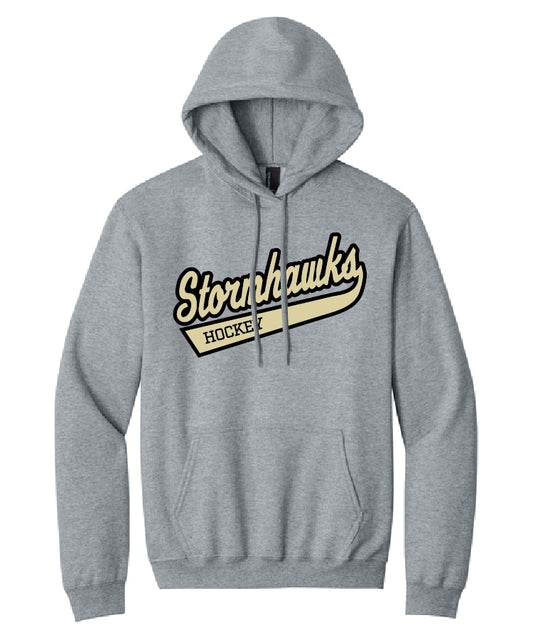 Essential TWILL Hoodie Athletic Heather (adult and youth)
