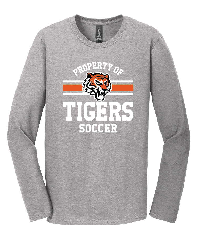 Farmington Soccer Long Sleeve Tee -Sport Grey