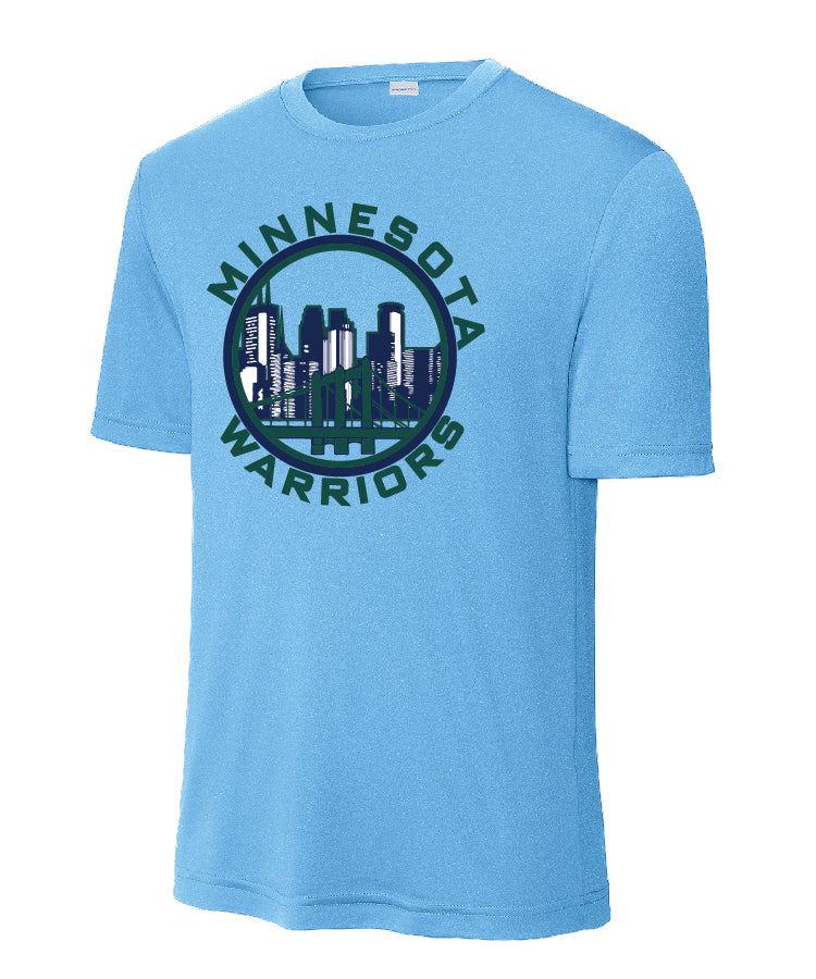 Warriors Competitor Short Sleeve Tee (moisture wick) Men Women and Youth