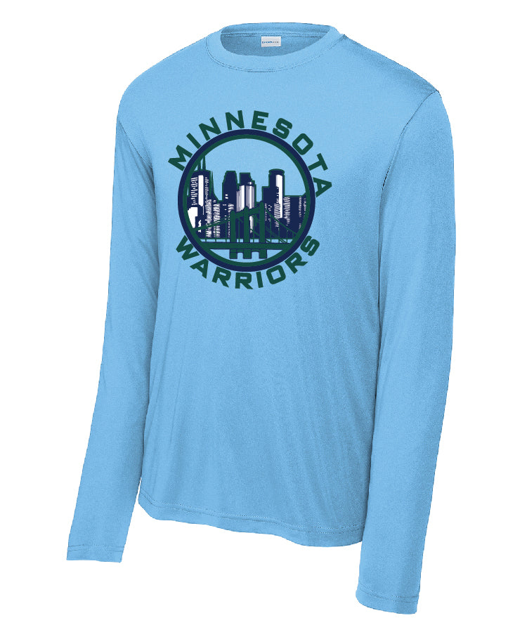 Warriors Competitor Long Sleeve Tee (moisture wick) - Adult Youth and Women's