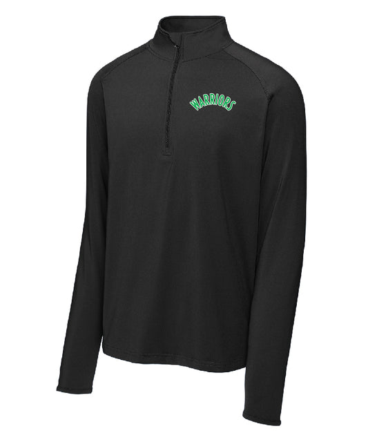 Warriors Black 1/4 zip (men and women)