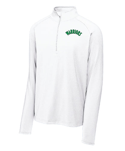 Warriors White 1/4 zip (men and women)