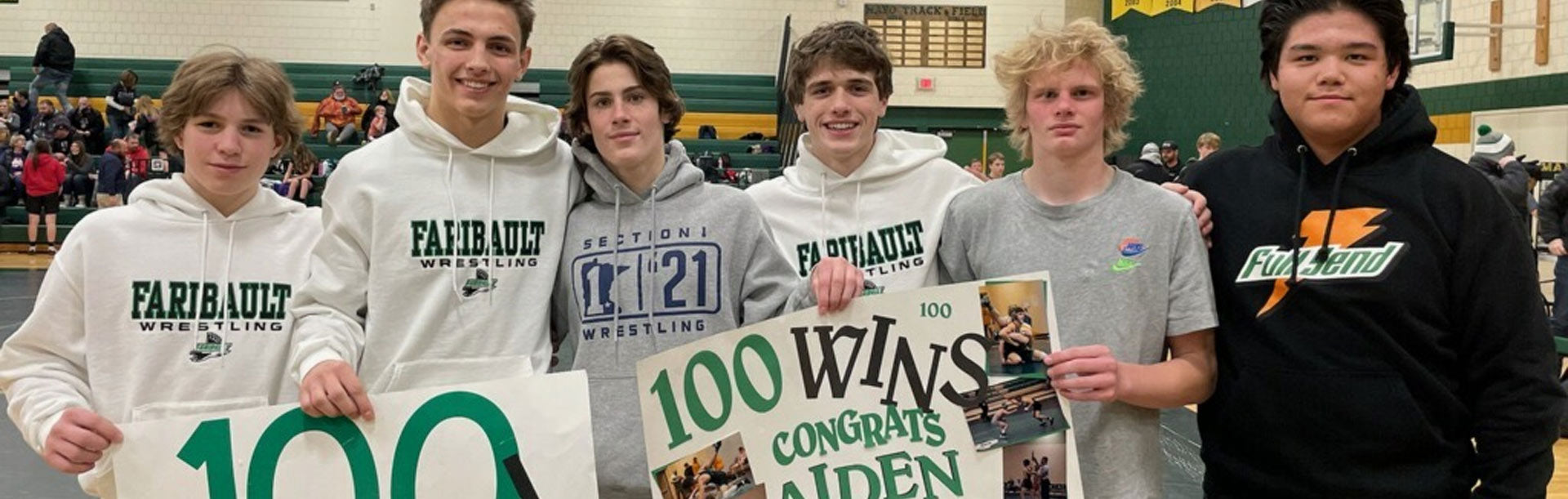 Faribault Wrestling banner
