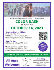 Cole McAdam 5k color run/walk