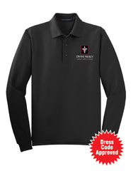 DMCS Black Long Sleeve Polo Shirt (adult; ladies; youth)