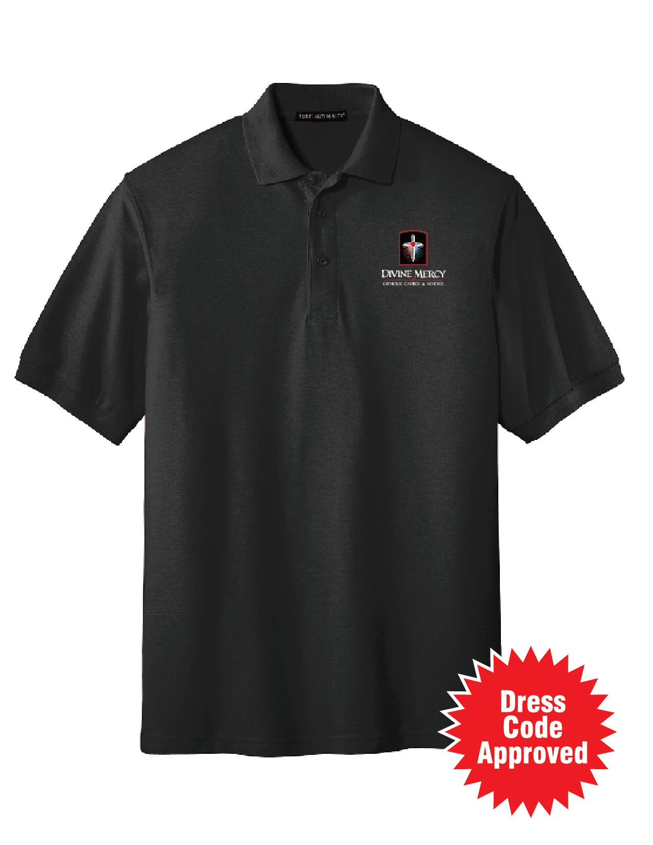 DMCS Black Polo Shirt (adult; ladies; youth)