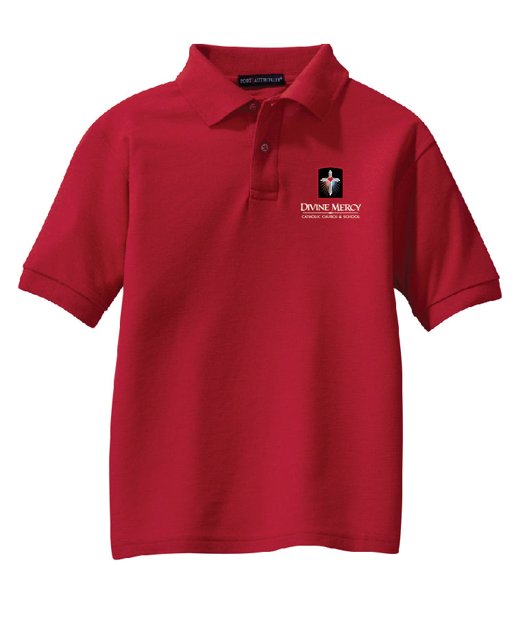 DMCS Red Polo Shirt (adult; ladies; youth)
