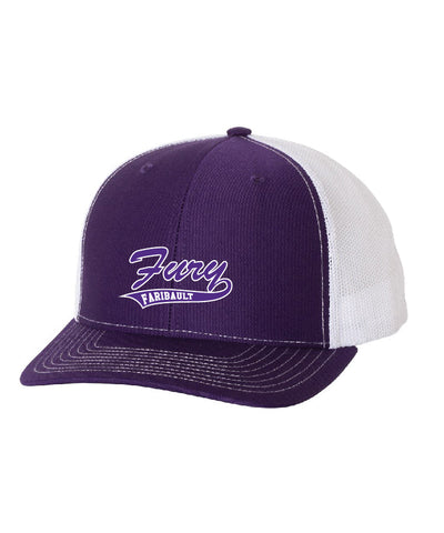 FURY Purple Hat - Richardson Snapback Trucker Cap