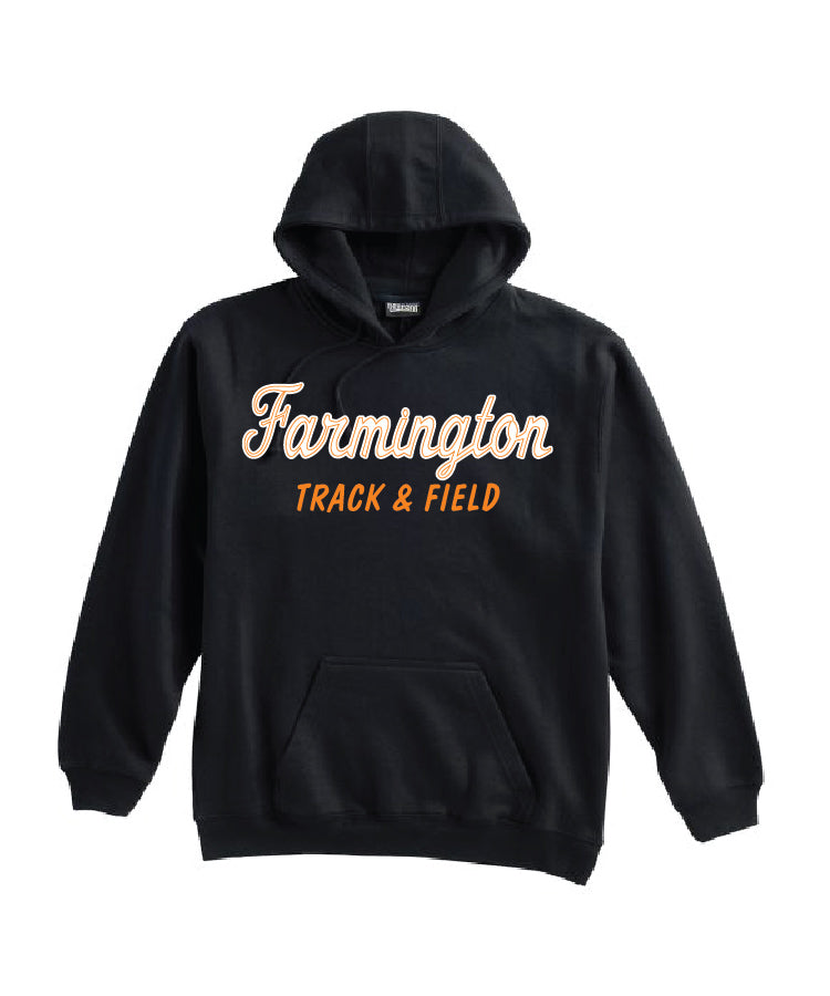 Farmington Track & Field Hoodie TWILL design (black)